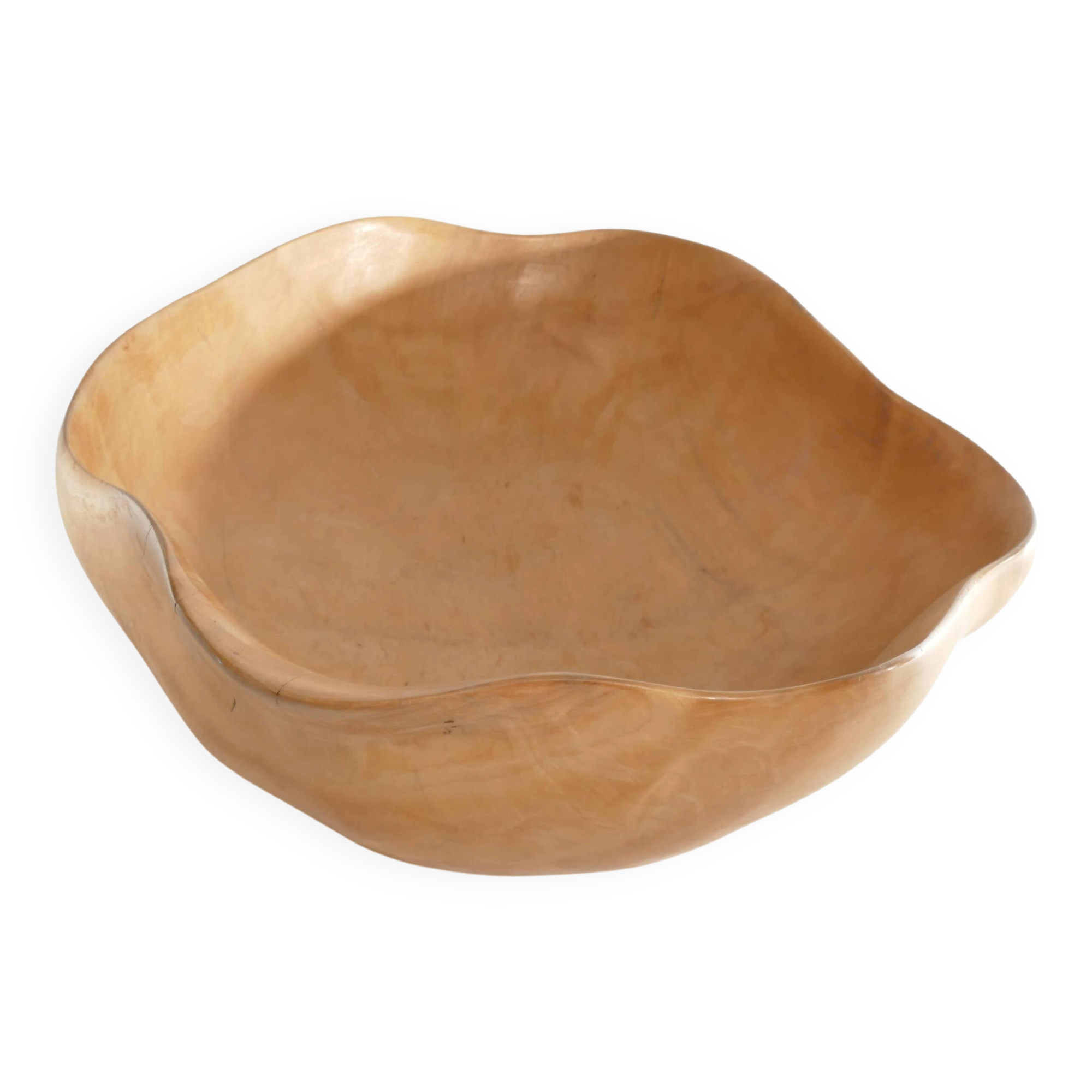 Swedish Burl Wood Bowl, Signed TN 1980