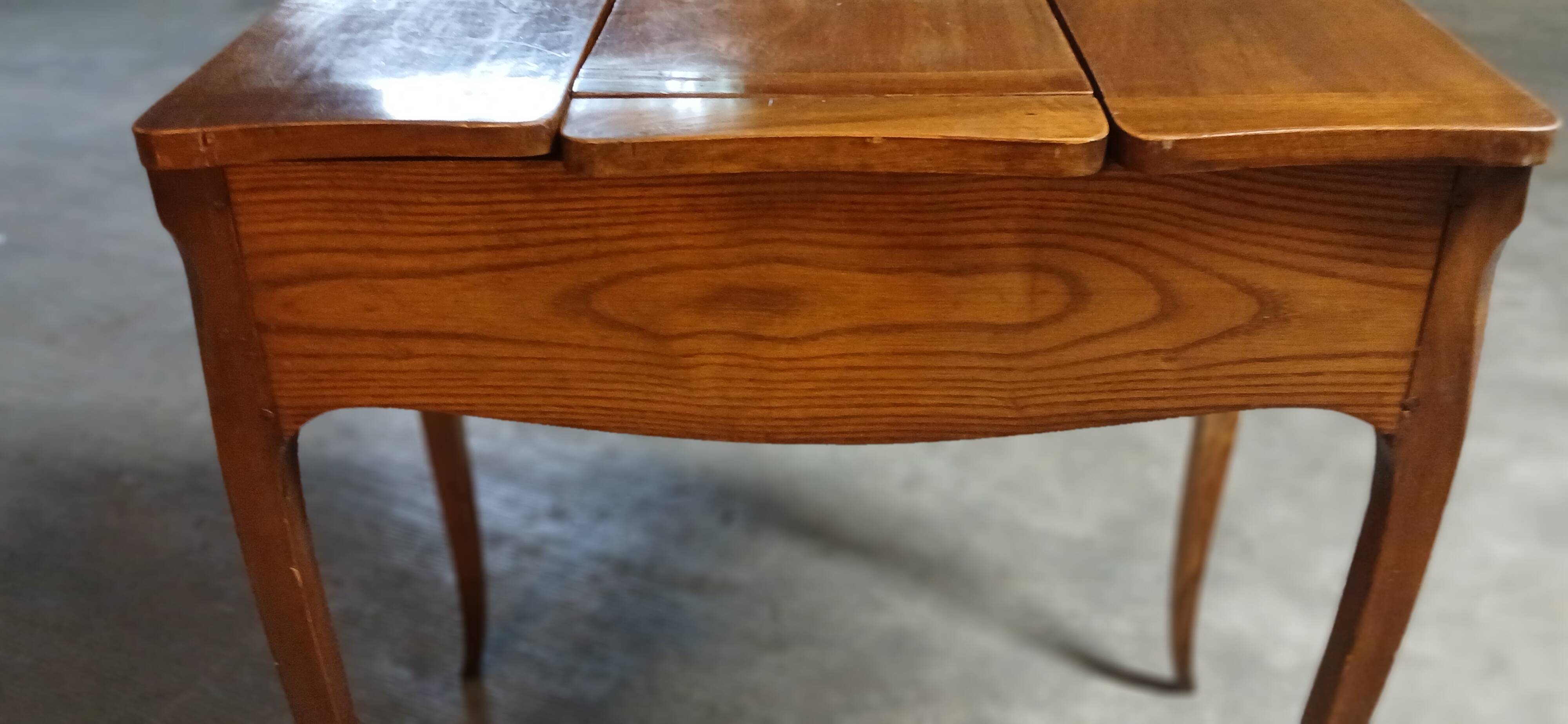 Period dressing table and writing desk in fruitwood, Louis XV style.