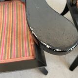 Chaises longues d'Ettore Zaccari, chêne avec détails sculptés, Italie, vers 1910/20