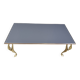 Vintage brass swan coffee table, 1970s