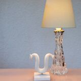 Carl Fagerlund Crystal Glass Table Lamps. Orrefors, Sweden