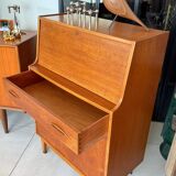 Vintage Jentique teak secretary desk