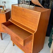 Vintage Jentique teak secretary desk