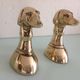 Pair of greenhouse books Greyhound brass heads 60/70