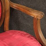 Pair of walnut armchairs from XIXth century