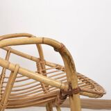 Fauteuil en rotin ancien, vintage