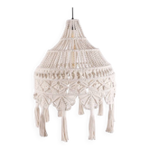 Macrame Pendant Light,Bohemian Hanging Lamp, Wicker Lamp,Light Fixture