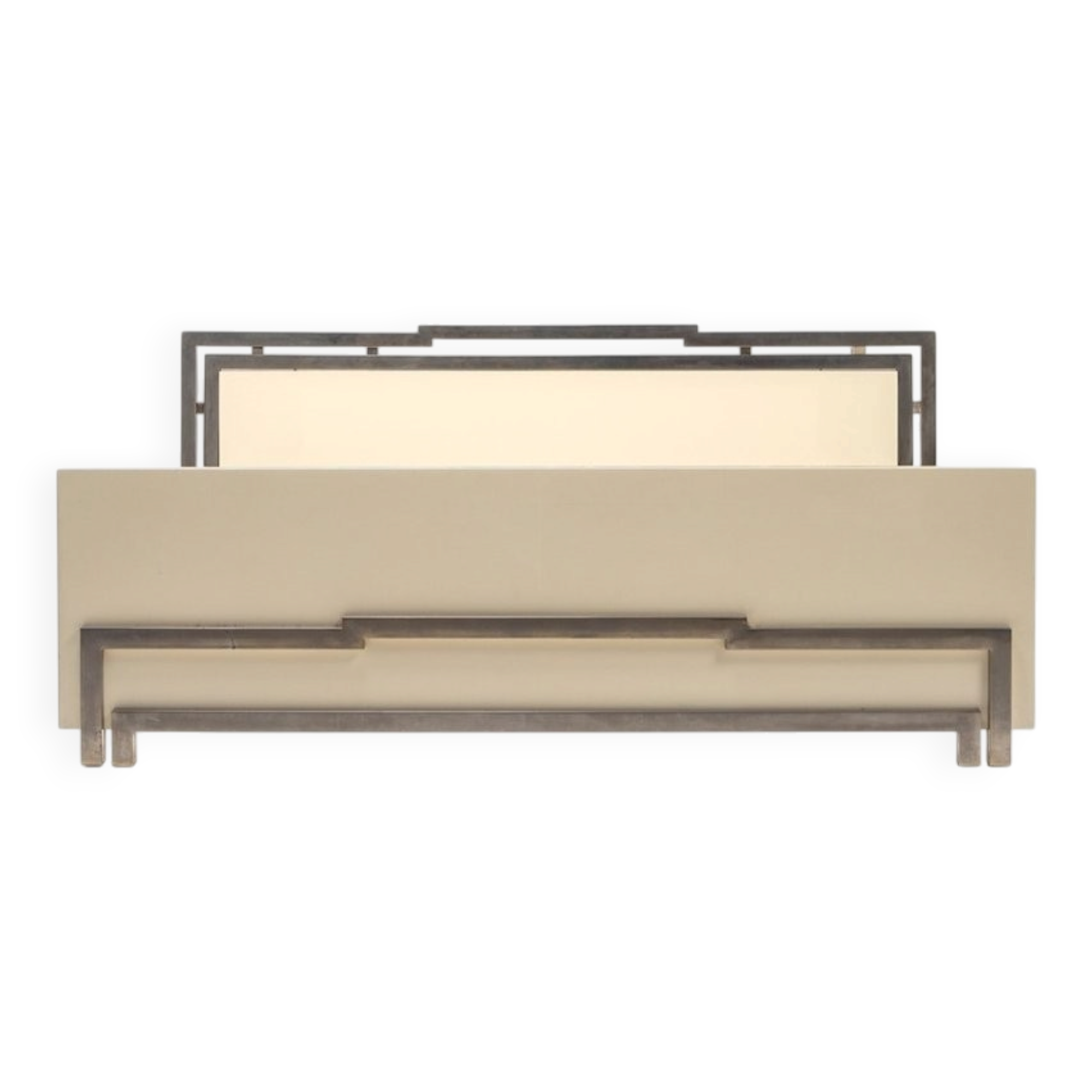 Lacor Series Double Bed in Lacquered Wood and Gilded Metal by Fabrizio Smania for Studio Smaina Interni, 1970s
