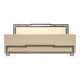 Lacor Series Double Bed in Lacquered Wood and Gilded Metal by Fabrizio Smania for Studio Smaina Interni, 1970s