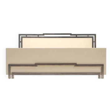 Lacor Series Double Bed in Lacquered Wood and Gilded Metal by Fabrizio Smania for Studio Smaina Interni, 1970s