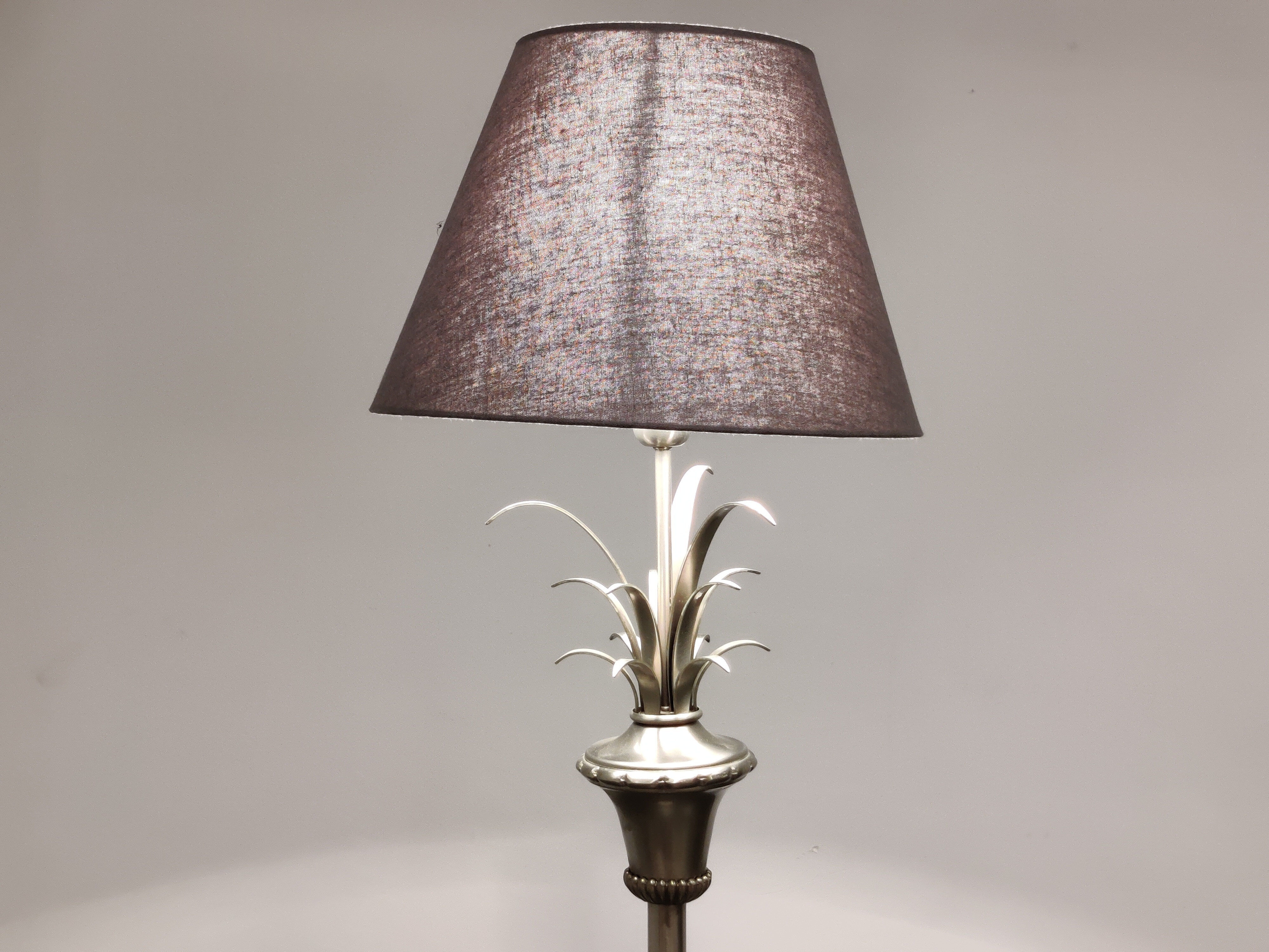 Lampe de sol vintage en forme de feuille d'ananas, années 1970