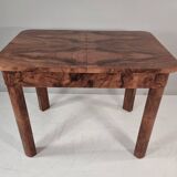 Art Deco dining table in walnut, 1960s