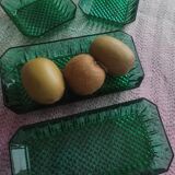 Raviers verts en verre
