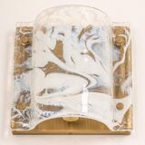 Murano Glass Wall Light by Hillebrand, Germany, 1970s