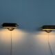 Pair of brass wall lights from the mid-century by N Leuchten, 1960s, Germany.