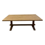 Table de monastère en chêne brut