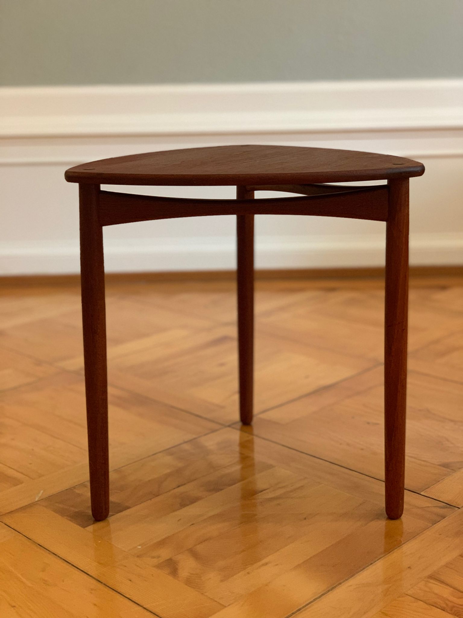Danish Mid-Century Beside Teak Tables by Ejnar Larsen & Aksel Bender Madsen