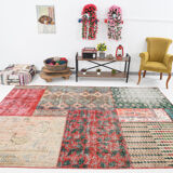 Distressed turkish rug 302x215cm