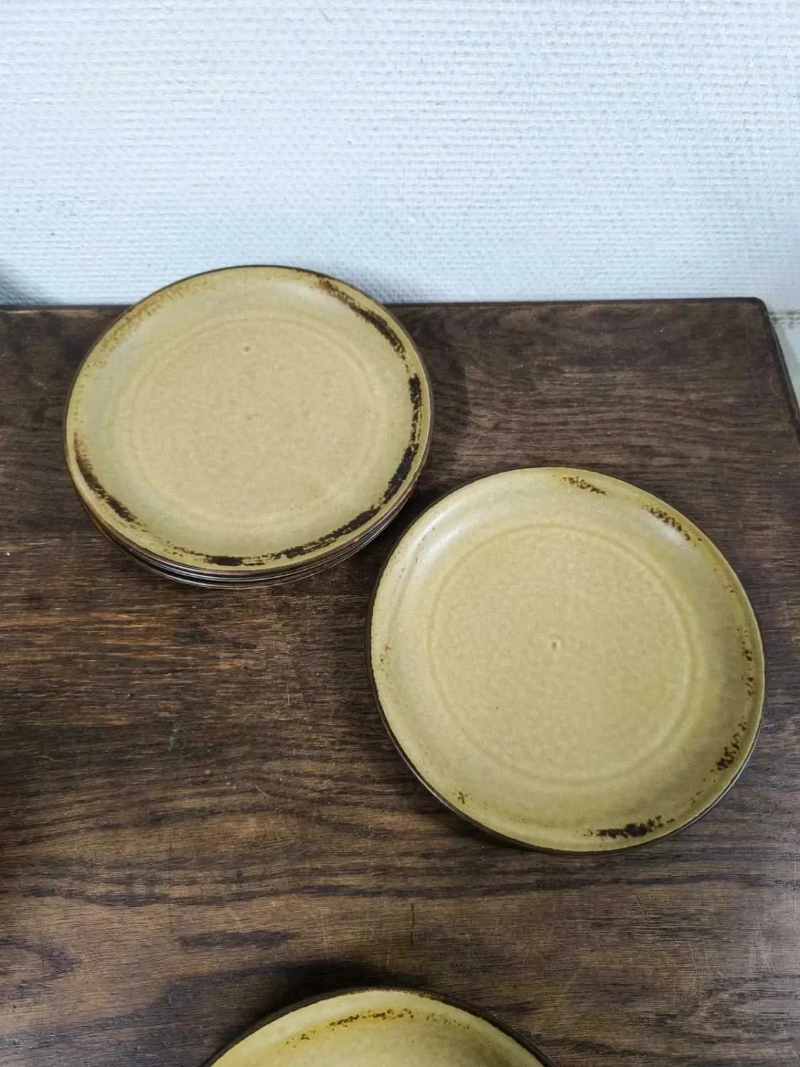 Set of 6 flat plates Langenthal