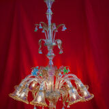 Murano glass chandelier circa 1980