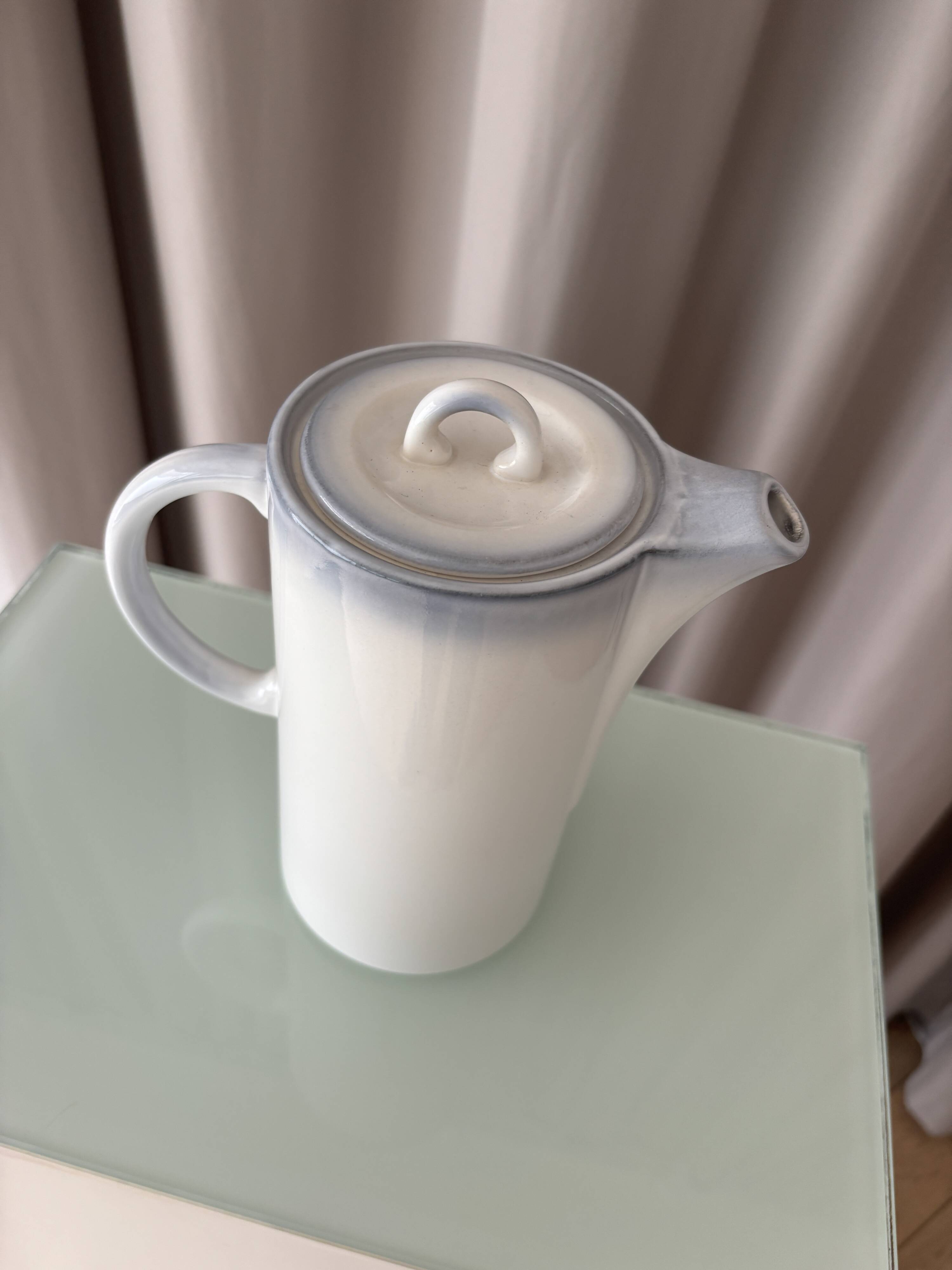 Cafetière / théière vintage Salins-les-Bains – céramique française