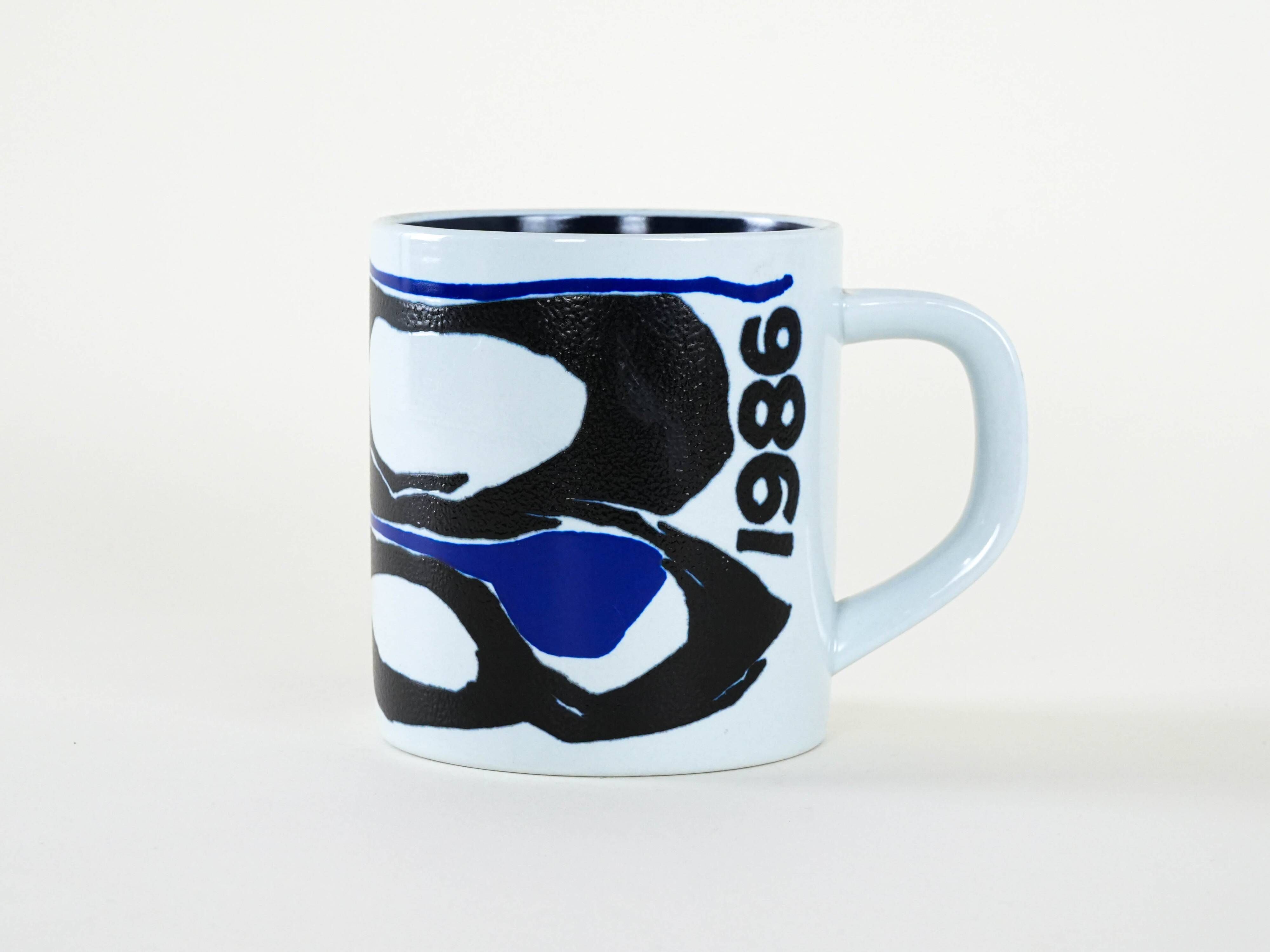 Porcelain mug, Danish design, 1986, manufacturer: Royal Copenhagen