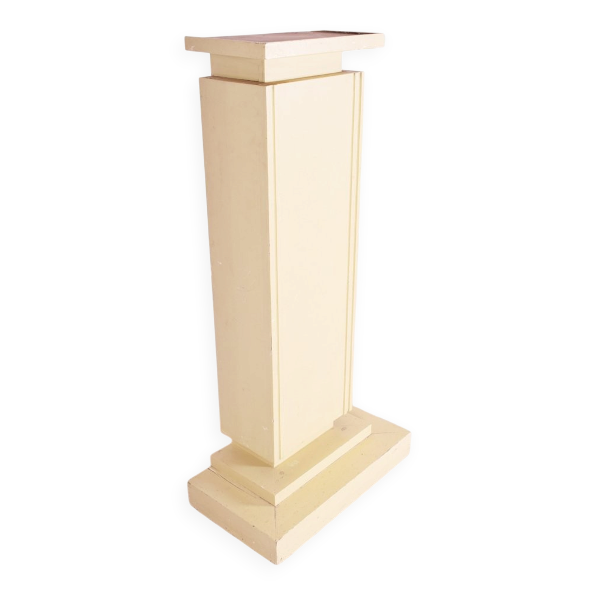 Art Deco Pedestal in Lacquered Wood, Czech, 1920s