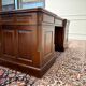 Classic English desk with green leather inlay.