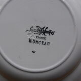 Set of 4 soup plates from the Sarreguemines factory, Monceau model 200214