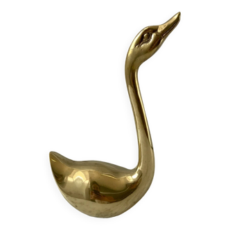 Brass animal slender swan 1950s