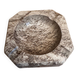 Ashtray, grey-beige marble catchall.
