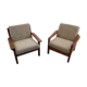 Pair of danish armchairs from the 60s in teak