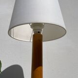 Lampe en bois tourné 1980