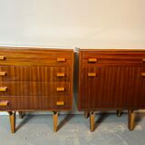 Bedside table by Franistek Mezulanik Czechoslovakia