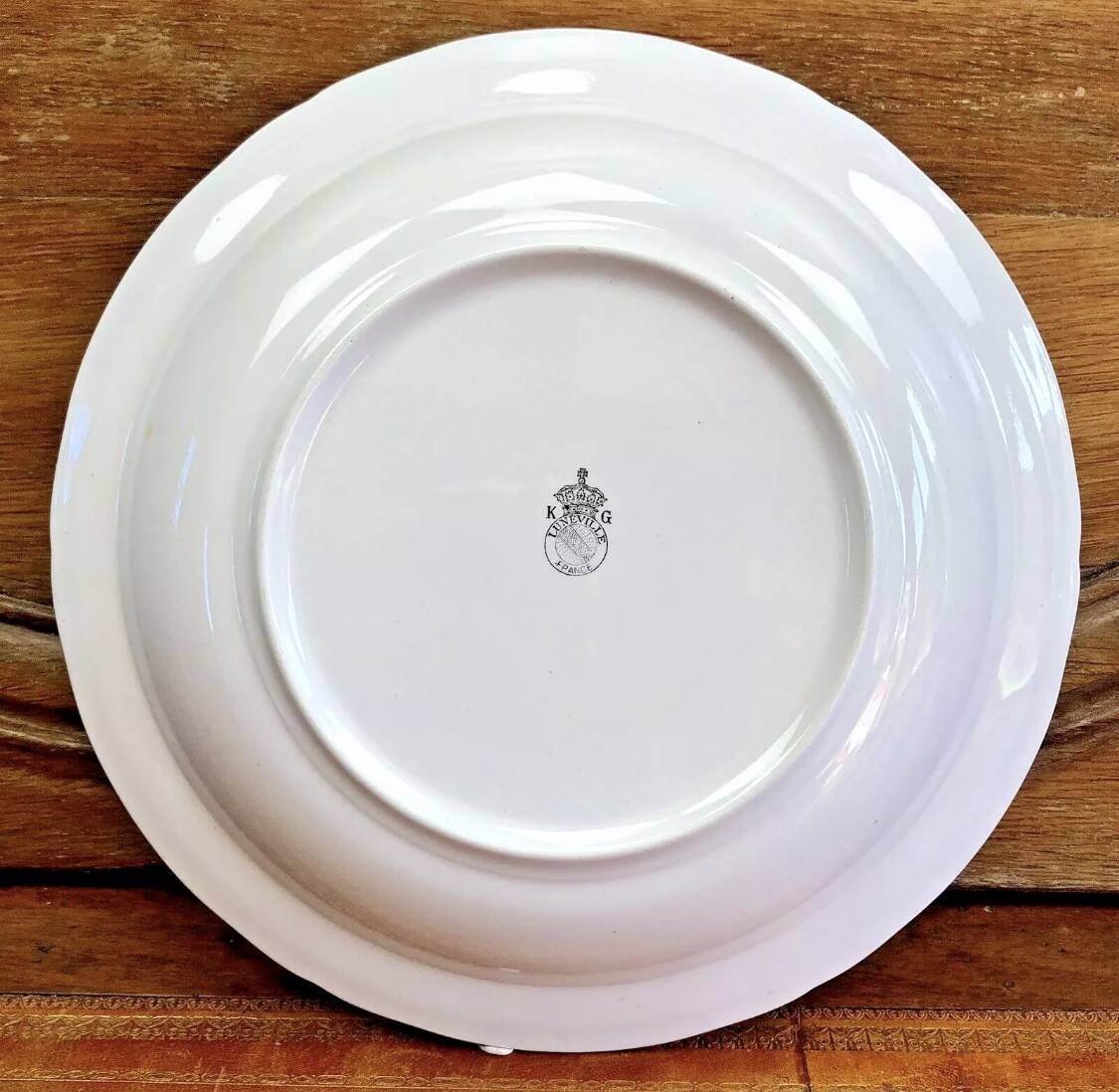 OLD ROUND HOLLOW DISH 26.5 CM SALAD BOWL LUNEVILLE REVERBERE