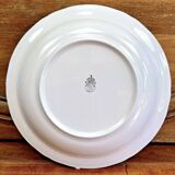 Saladier, plat rond creux ancien Lunéville, service "Réverbère"