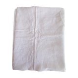 Damask tablecloth in very fine cotton, snowy white (225 x 150 cm)