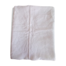 Nappe damassée en coton  trés fin , blanc neigeux (  225 x  150 cm )