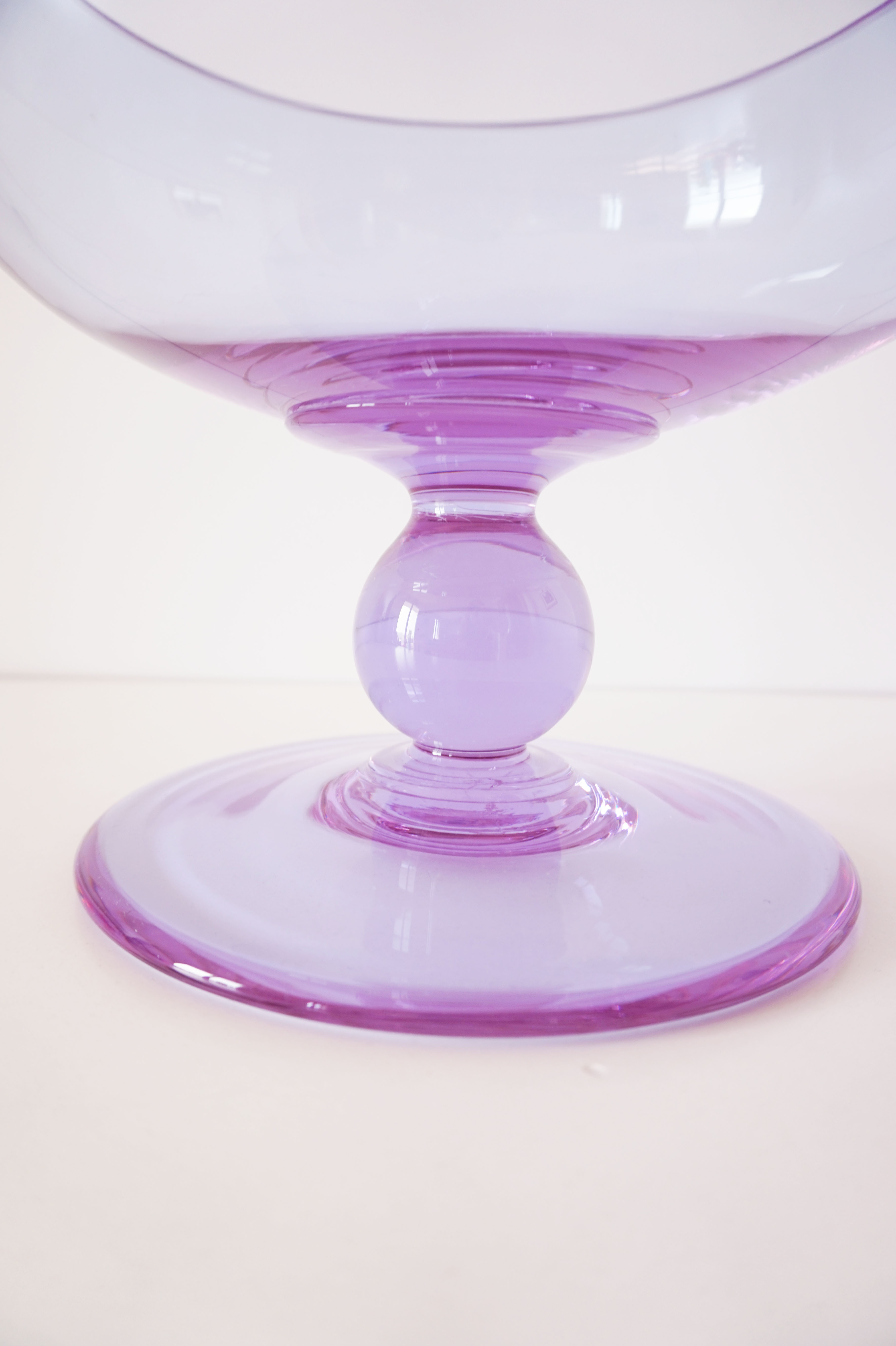 Coupe Sur Pied En Verre - Brocante Et Déco Chic