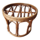 Petit tabouret/porte-plante en rotin '1970 - Vintage