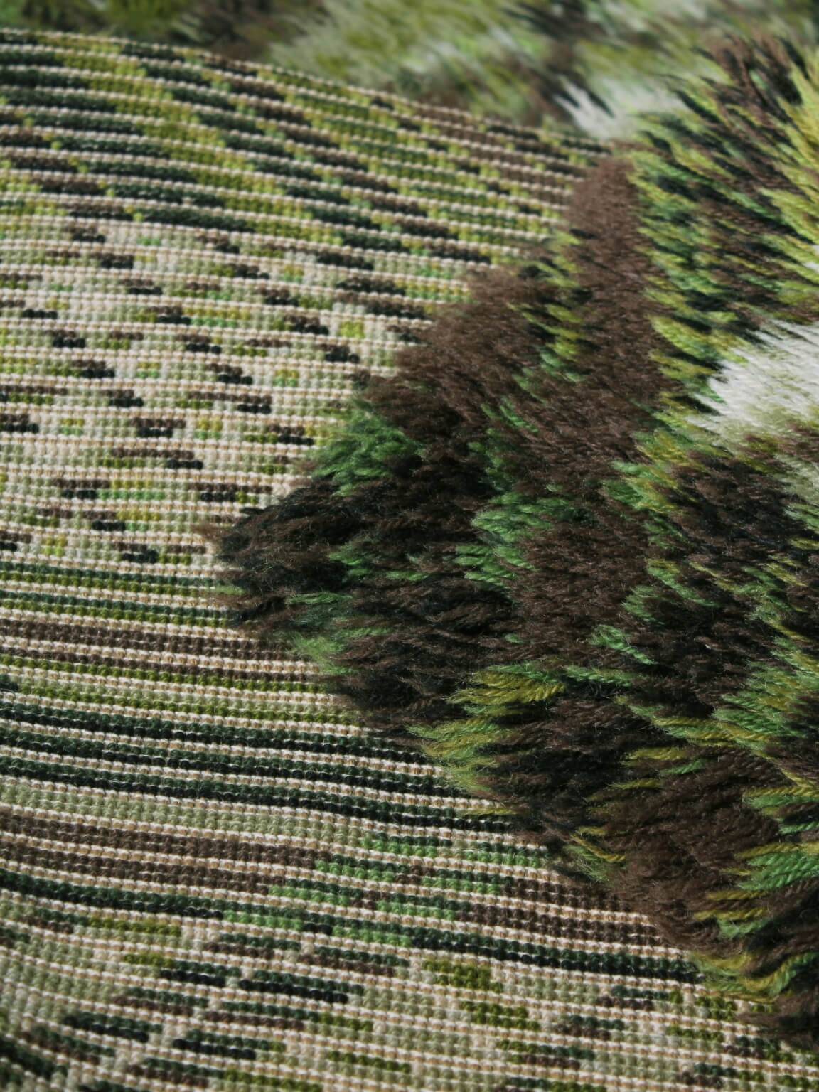 Marianne Richter “Kolmården” Pure Wool Rya Rug, 135x200cm