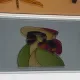 Set of 2 artistic trays, Italy, 1980s