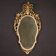 Miroir doré de style Louis XV, Italie XXe siècle