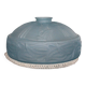 Blue glass lampshade, Art Deco pendant, vintage ceiling lamp.
