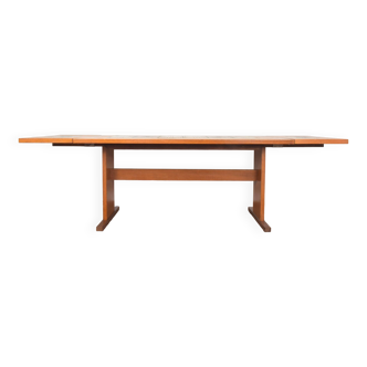 Teak & Tile Dining Table by Gangso Mobler, 1960s.