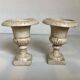 Pair of Medici cast iron planter vases