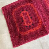 Mid century rya rug / carpet scandinavian design, vintage