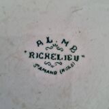 Antique plate in Saint Amand faience