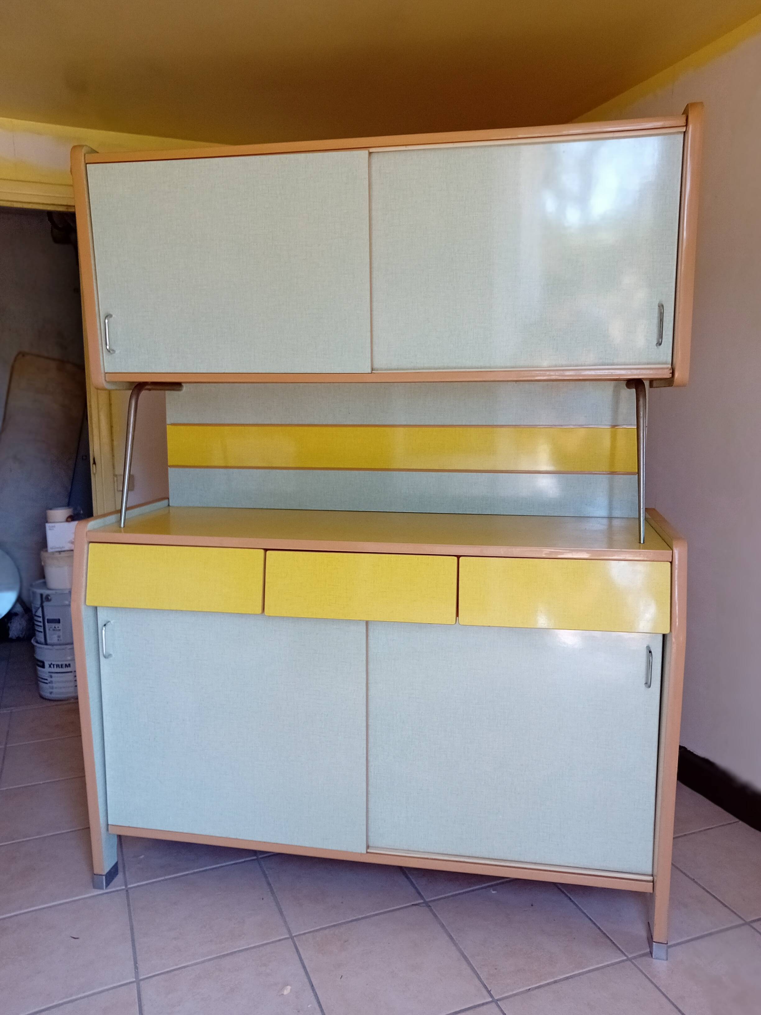 Buffet, two-tone sideboard, 1960s-70s