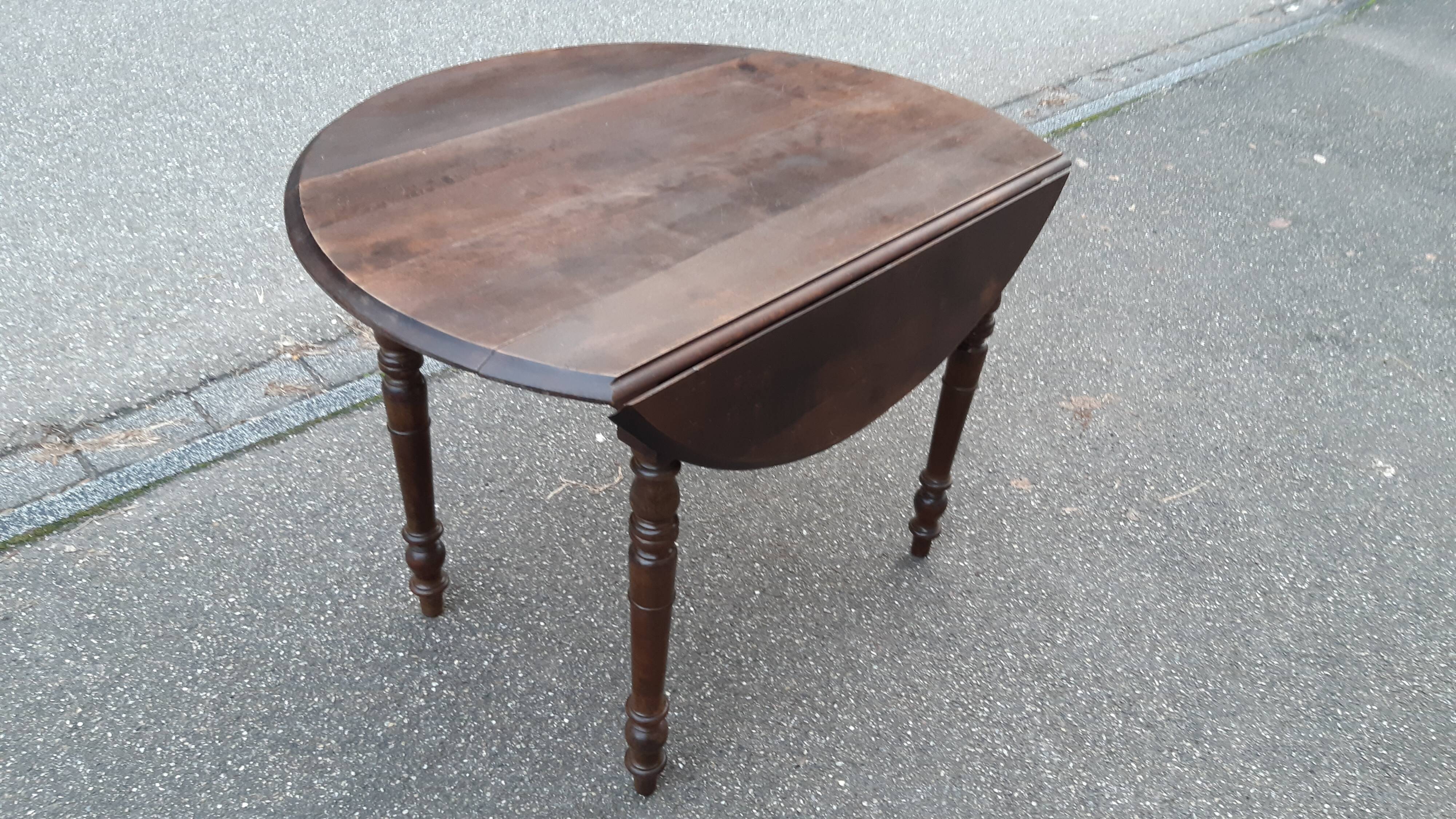 Table with fruit wood flaps, early 20th century